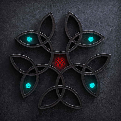 طرح گرافیک سه‌بعدی ماندالای رنگی، ساخت در ایلوستریتور و رندر شده در ادوبی فتوشاپ