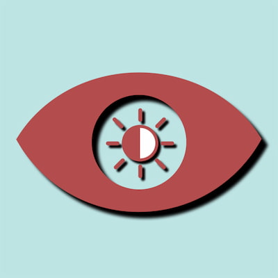 طرح گرافیکی مفهومی از تم تیره و روشن در نرم افزارهای مختلف