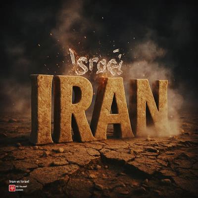 طرح گرافیکی سه‌بعدی پیروزی ایران بزرگ برابر اسرائیل در جنگ 12 روزه