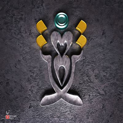 طراحی تایپوگرافی سه بعدی تنها در فتوشاپ با متریال فلزی
