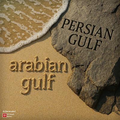 آرت ورک مفهومی و خلاقانه از خلیج همیشگی فارس و خلیج جعلی عربی