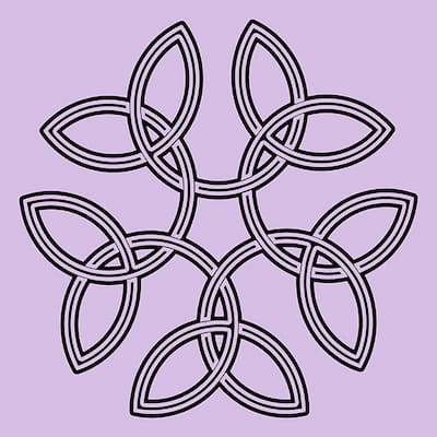 طرحی قرینه و چرخشی طراحی شده در ایلوستریتور