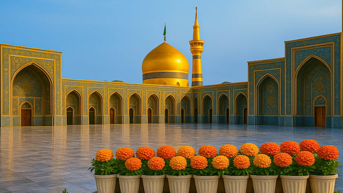 والیپپر مذهبی حرم امام رضا با کیفیت Full HD نسخه کامپیوتر