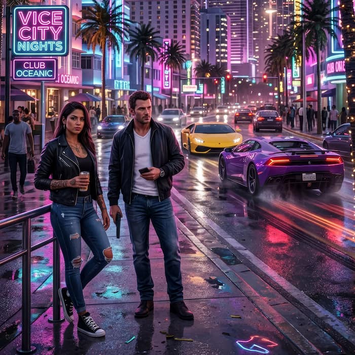 والپیپر جذاب بازی محبوب GTA 6