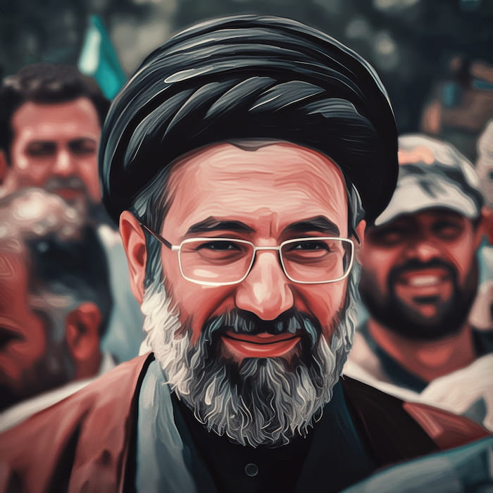 والپیپر امام مجتبی حسینی خامنهای با تم نقاشی