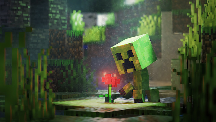 والپیپر کیوت بازی Minecraft با کیفیت 4k برای کامپیوتر