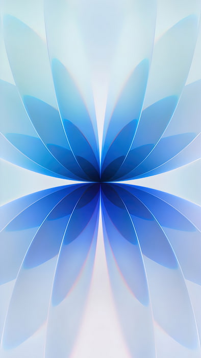 والپیپر آیفون 17 نرمال، تم آبی رنگ با کیفیت Full HD