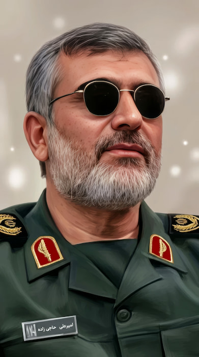 والپیپر شهید حاجی زاده با عینک با کیفیت 4k برای موبایل