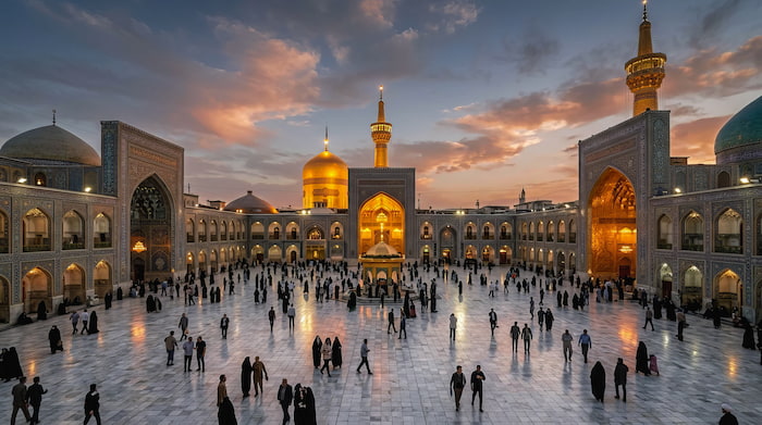 والپیپر زیبای صحن امام رئوف با کیفیت 4k برای دسکتاپ