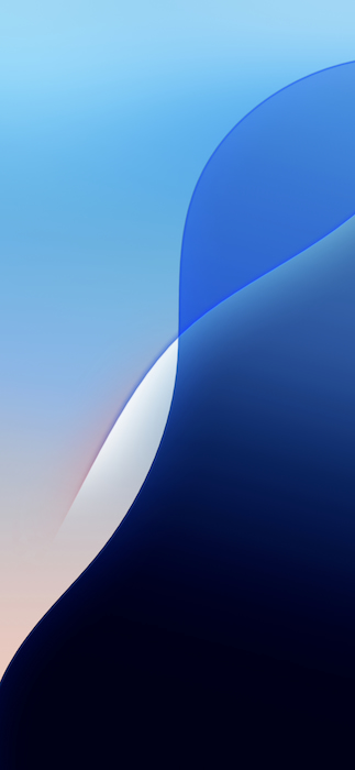 والپیپر اصلی IOS 18 - آیفون 18 با کیفیت بالا با تم آبی