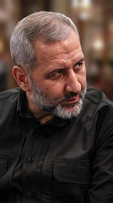 والپیپر سید مجید نقطه زن با تم مشکی با کیفیت 4k برای موبایل