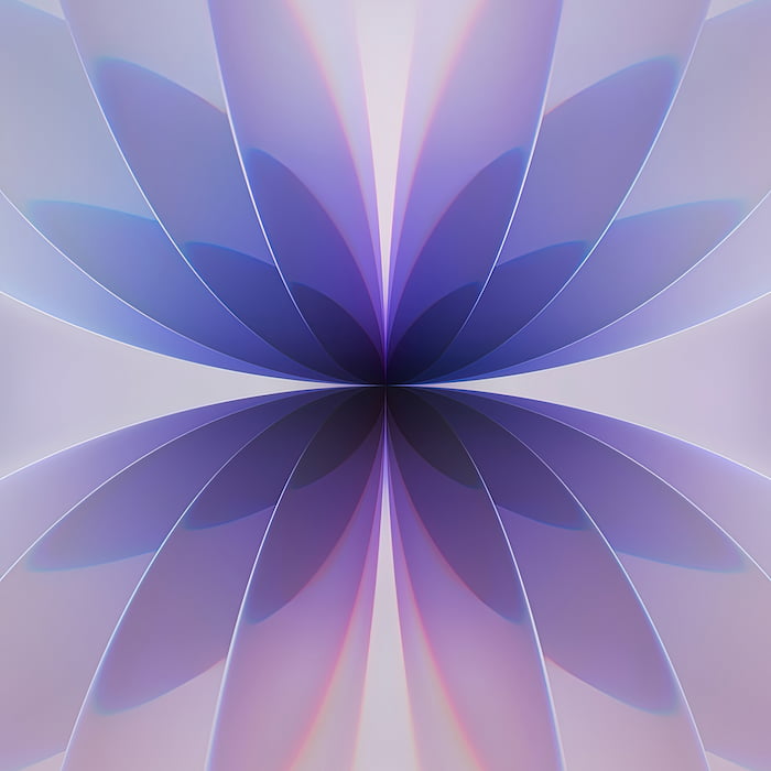 والپیپرهای استوک و اورجینال گوشی آیفون 17 با تم سبز، آبی و بنفش و نقرهای