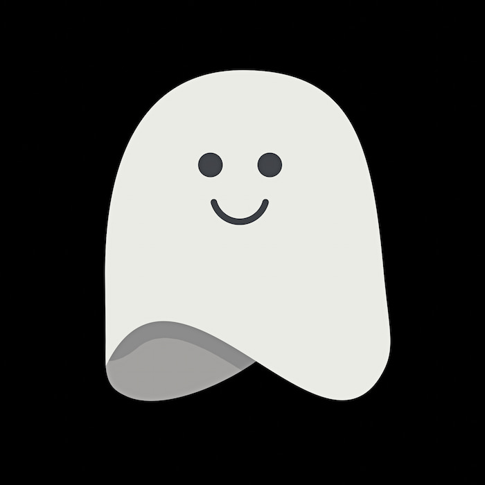 والپیپر مینیمال مشکی روح بامزه برای موبایل و کامپیوتر به همراه عکس مخصوص پروفایل