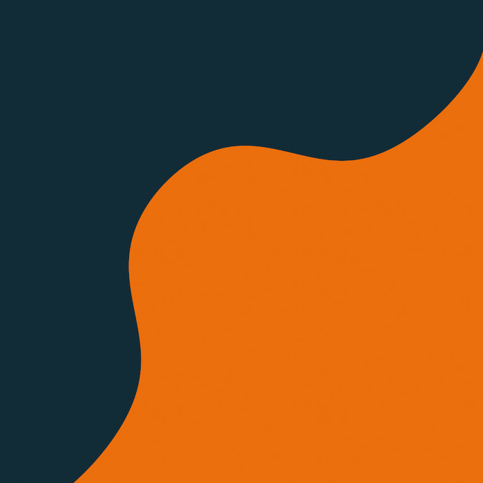 والپیپر مینیمال و فانتزی آبی و نارنجی