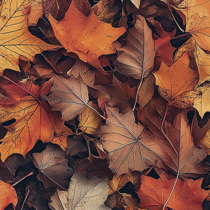 والپیپر جذاب برگهای نارنجی پاییزی