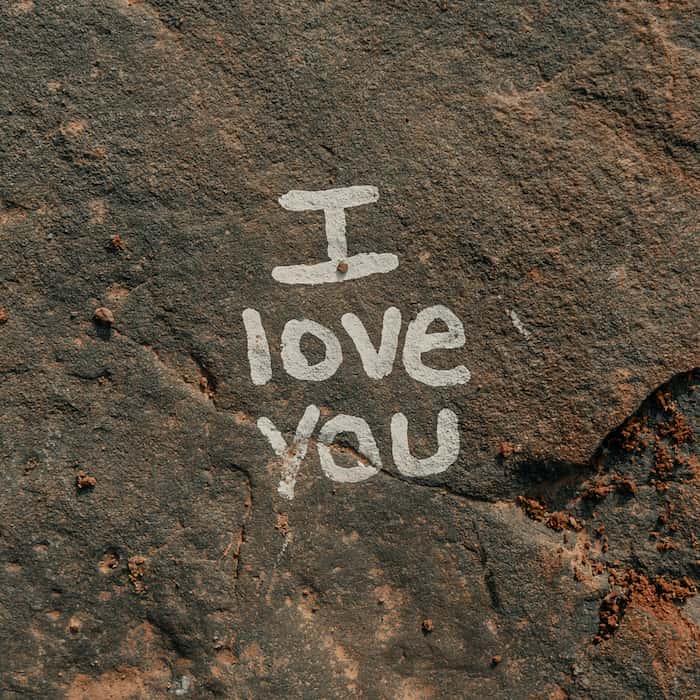 والپیپر صخره عاشقانه I Love You