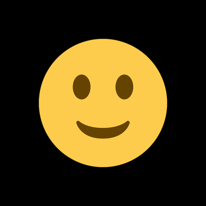 والپیپر بامزه مشکی ایموجی لبخند به همراه عکس پروفایل