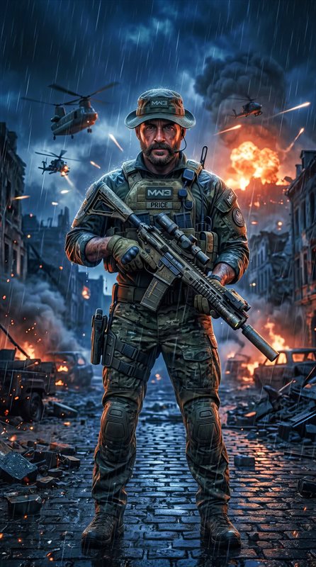 والپیپر Captain Price در Call of Duty برای موبایل