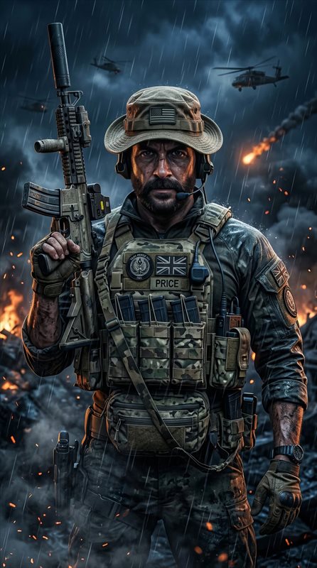 عکس Captain Price در کالاف دیوتی برای موبایل