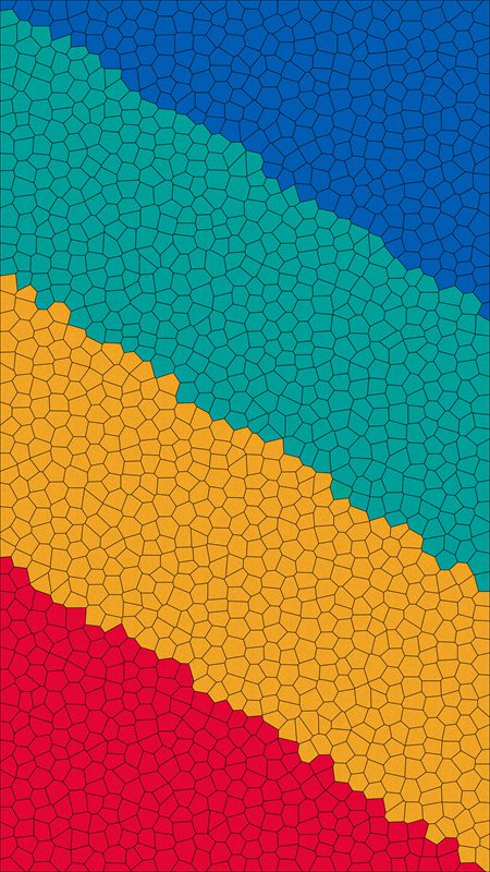 والپیپر رنگارنگ موزاییکی - موبایل