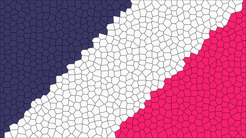 والپیپر فانتزی صورتی موزاییکی - دسکتاپ