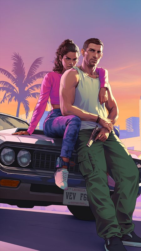 والپیپر جذاب بازی GTA 6 برای موبایل