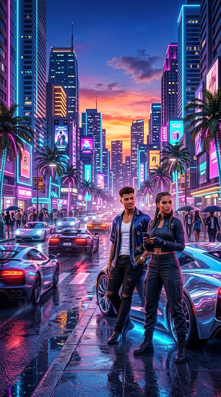 والپیپر جذاب GTA 6 برای موبایل