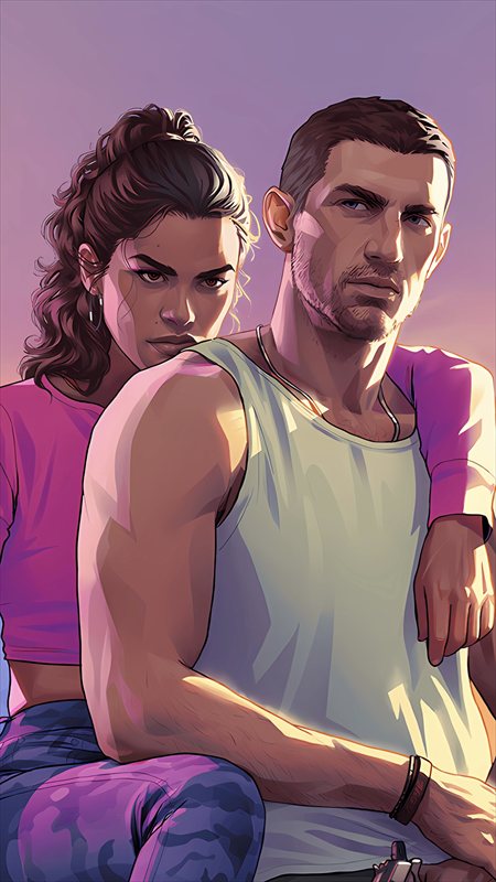 والپیپر خفن دو نفره GTA 6 برای موبایل