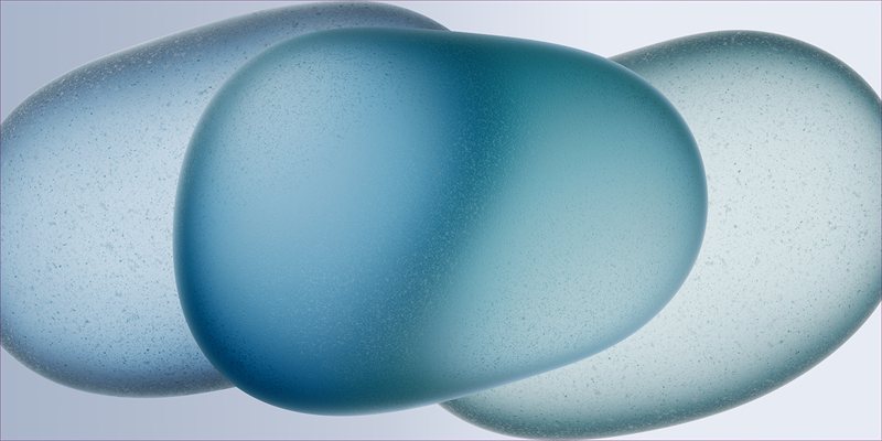والپیپر آیفون ۱۵ تم آبی برای کامپیوتر
