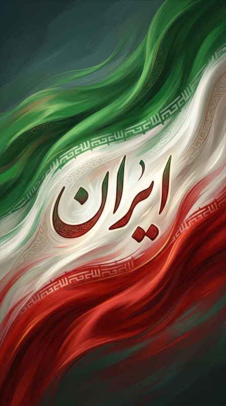 والپیپر جذاب پرچم ایران برای موبایل