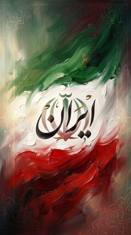 والپیپر پرچم جمهوری اسلامی ایران برای موبایل
