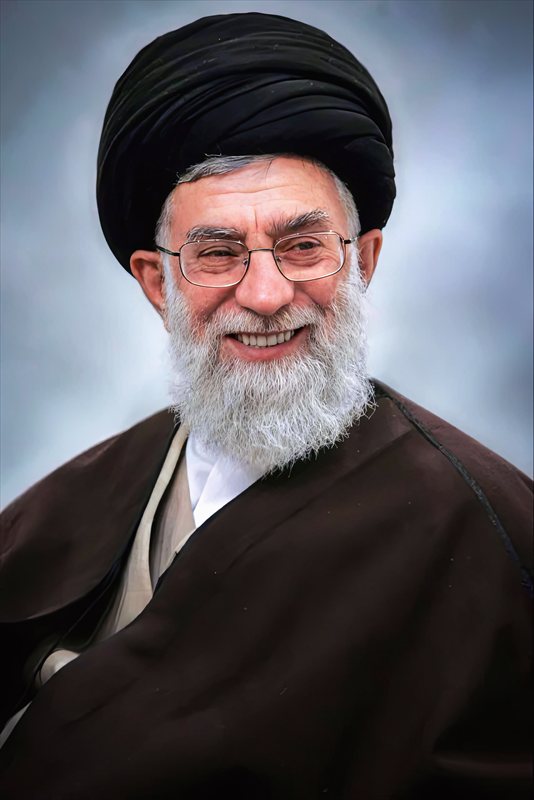 والپیپر پرتره مینیمال از شهید خامنه‌ای برای موبایل