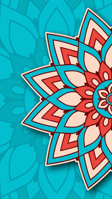 والپیپر مینیمال ماندالا برای موبایل