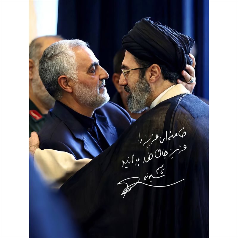 عکس پروفایل رهبر انقلاب و سردار سلیمانی