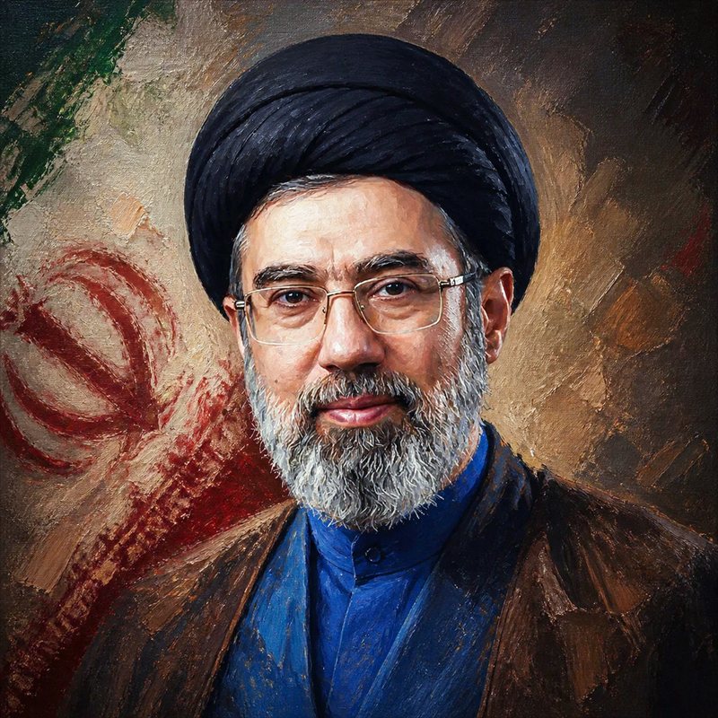عکس پروفایل مجتبی خامنه‌ای و پرچم ایران