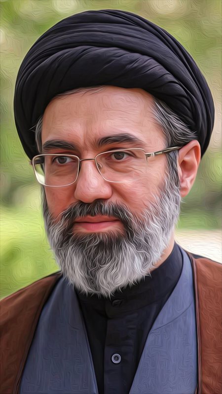 والپیپر پرتره امام مجتبی خامنه‌ای برای موبایل