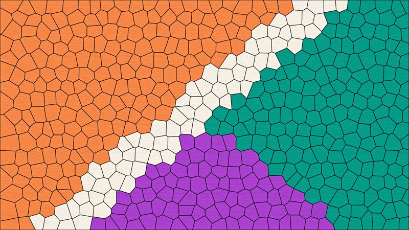 والپیپر مینیمال رنگارنگ موزاییکی - دسکتاپ
