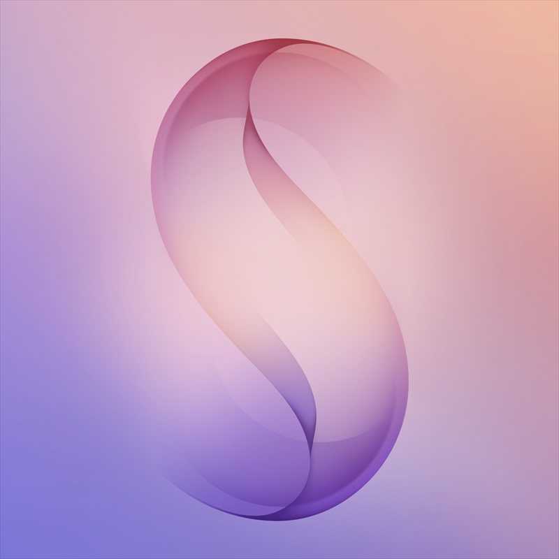 والپیپر استوک S26 Ultra با کیفیت 2k، تم بنفش و هلویی