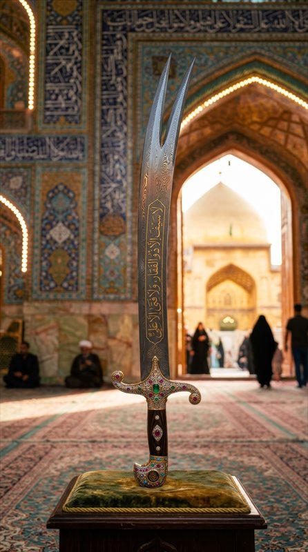 والپیپر شمشیر ذوالفقار حضرت علی (ع) برای موبایل