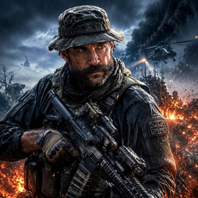 والپیپر جذاب شخصیت کاپیتان پرایس در بازی Call of Duty Modern Warefare