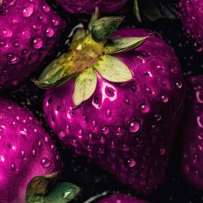 والپیپر خلاقانه و خاص توت فرنگی رنگارنگ و 5 تم رنگی متفاوت