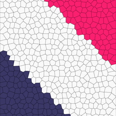 والپیپر فانتزی موزاییکی صورتی و بنفش به تم رنگ روغن