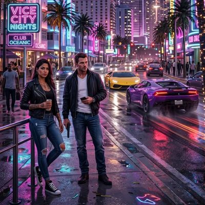 والپیپر جذاب بازی محبوب GTA 6