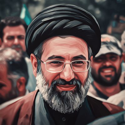 والپیپر امام مجتبی حسینی خامنه‌ای با تم نقاشی