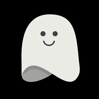 والپیپر مینیمال مشکی روح بامزه برای موبایل و کامپیوتر به همراه عکس مخصوص پروفایل