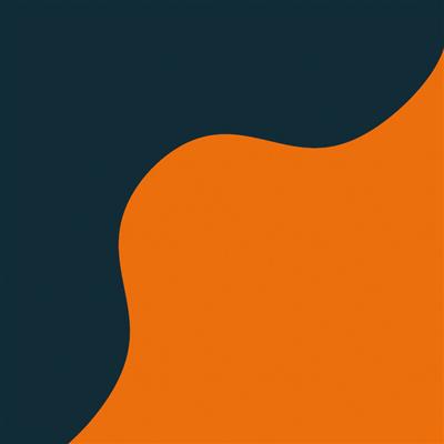 والپیپر مینیمال و فانتزی آبی و نارنجی