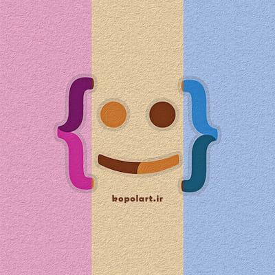 والپیپر مینیمال برنامه نویسی با 3 تم رنگی صورتی، آبی و کرم