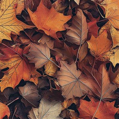 والپیپر جذاب برگ‌های نارنجی پاییزی